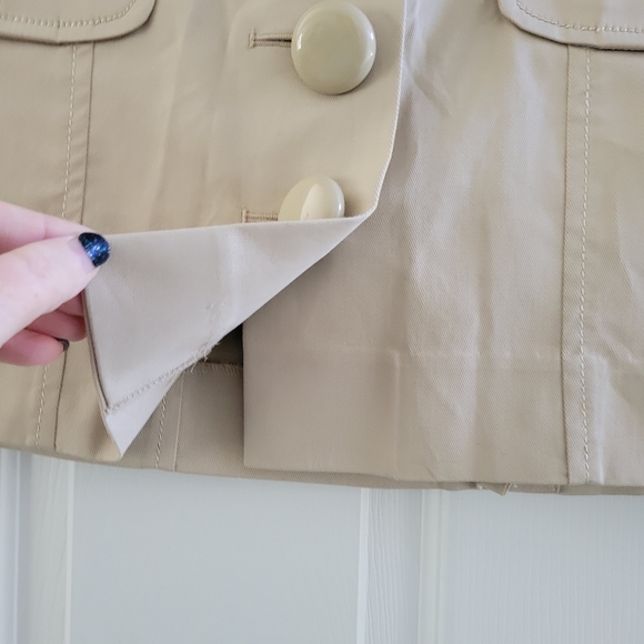 Cynthia Steffe Khaki Mini Skirt size 8 NWT - Picture 5 of 8